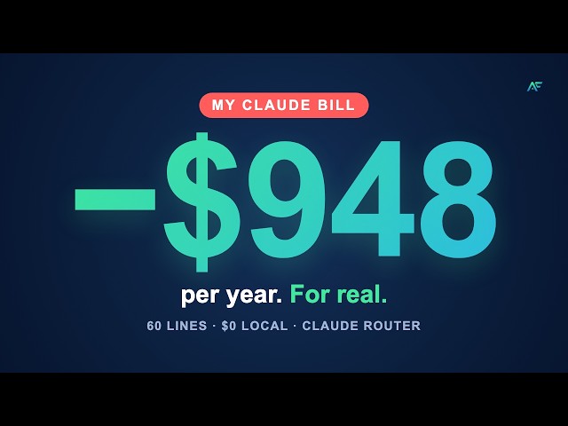 The Claude Router That Saves Devs $948/Year (60 Lines, $0 Local)