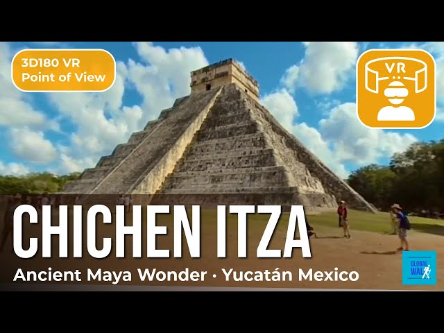 🇲🇽 CHICHEN ITZA 4K – El Castillo, Great Ball Court & Sacred Cenote | 3D180 VR Experience | Mexico