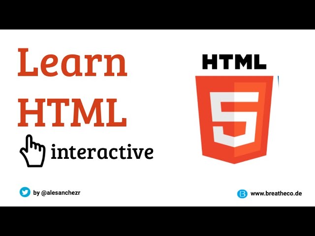 Introduction - HTML Interactive Exercises/Course