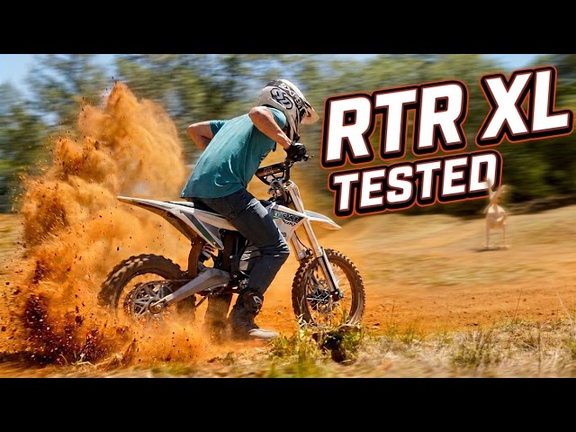 Primera prueba de la RTR XL: la pit bike más grande y rápida del mercado