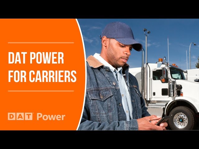 Load Board Quick-Start Guide: DAT Power for Carriers