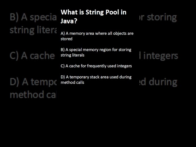 Java String Pool Explained in 20 Seconds! 🔥 #Day15 #JavaQuiz