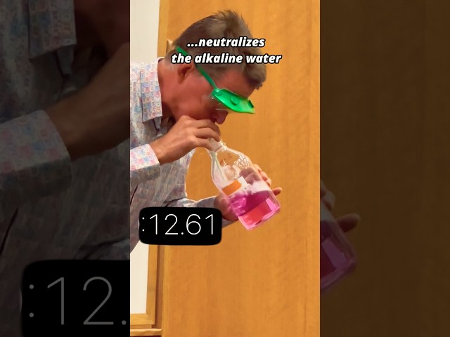 You'll Never Guess How Easy It Is to Neutralize Alkaline Water #ChemEd #ScienceDemo