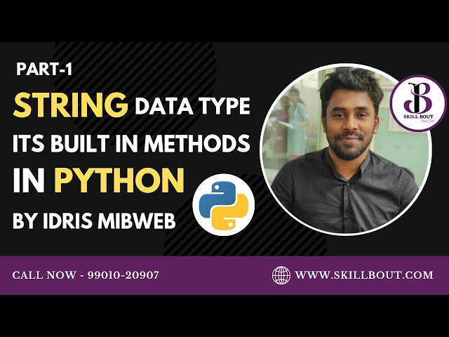 Python String DataType and it's Built-in Functions (part-1) | by Idris Mibweb | SkillBout
