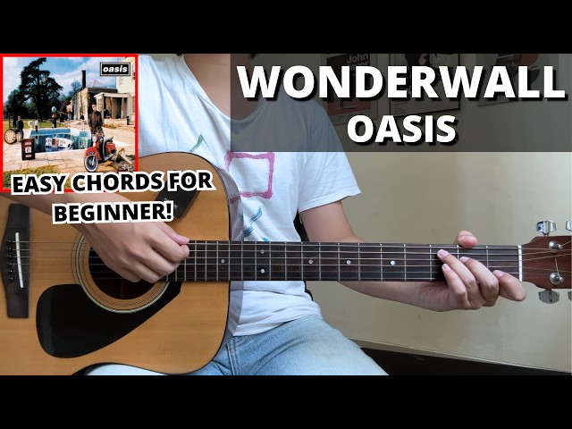 Wonderwall - Oasis (Guitar Tutorial) No Capo! Easy Chords For Beginner!