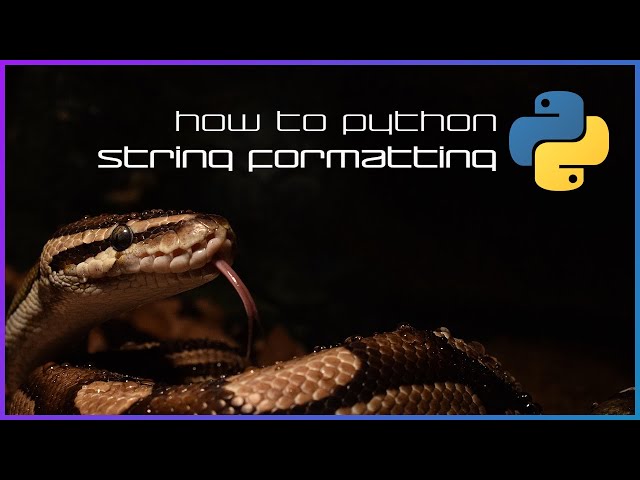 String concatenation and formatting - How to Python - Basics 7