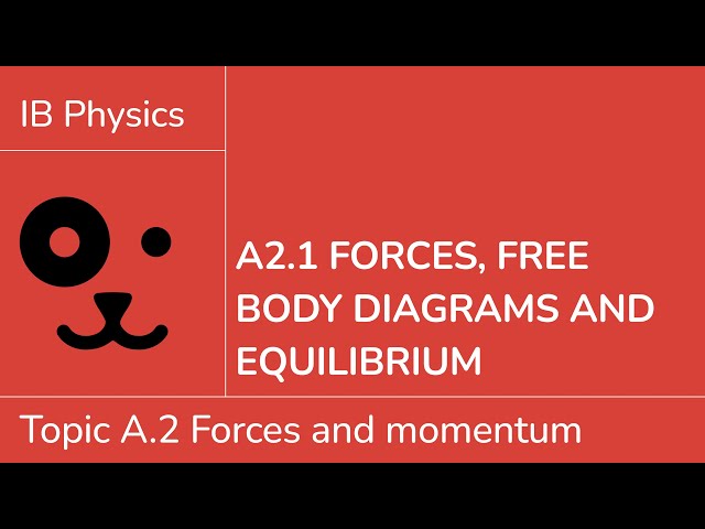 A2.1 Forces, free body diagrams and equilibrium [IB Physics SL/HL]