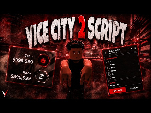 [NEW] VICE CITY 2 SCRIPT (INSTANT MONEY) + More Coming Soon !