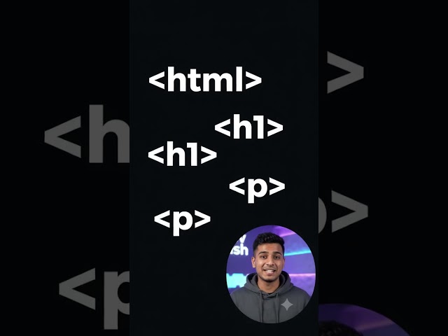 Basic HTML Tags Explained in 30 Seconds! 🔥 | HTML for Beginners #Shorts