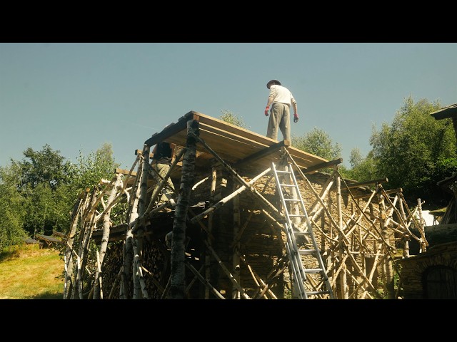 #219 Workshop Doors, Birch Scaffolding & Roof Timbers