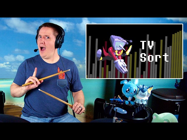 It's TV Time But It's A Sorting Algorithm On Drums!