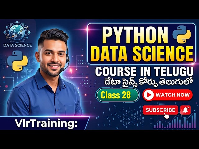 Python Data Science in Telugu Class 28 by Balaji VlrTraining Learn Python for Data Science