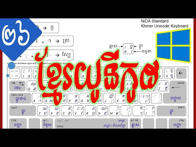 ➡ របៀបតម្លើង Khmer Unicode និង របៀបបន្ថែម Keyboard Khmer ព្រមទាំងរបៀបតម្លើង Khmer Unicode Fonts