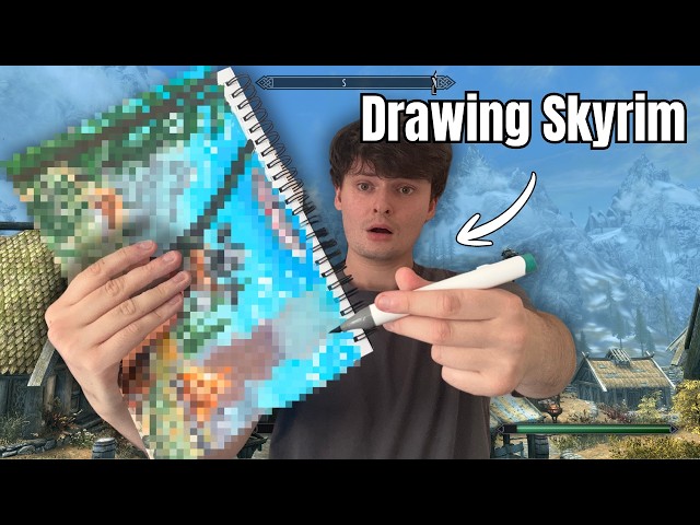 I Tried Drawing a VIDEO GAME In Real Life!!