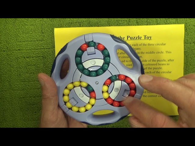 How to Solve the Puzzle Toy - Rotating Bean Spinner Puzzle - Step by Step Tutorial