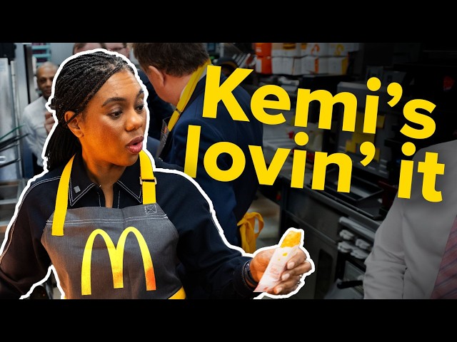 Kemi Badenoch does a shift at McDonald’s