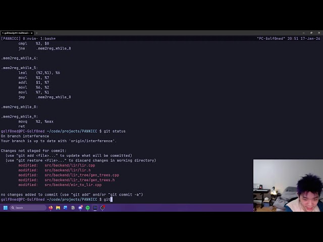 studying compilers every day until i land a compiler role (day 140)