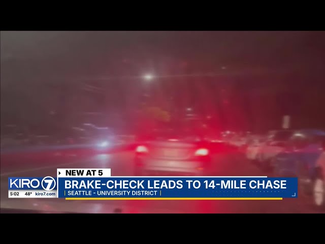 Caught on Camera: Break-check leads to chase in Seattle's U-District