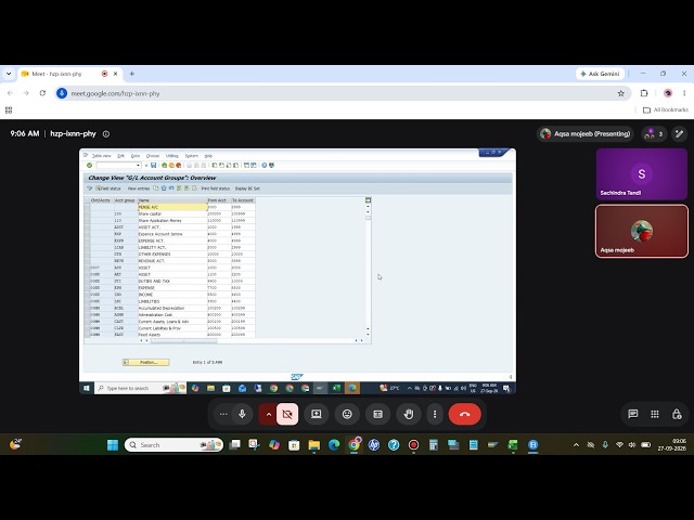 Online training class session Creation of Account group | SAP PM | OBD4 |