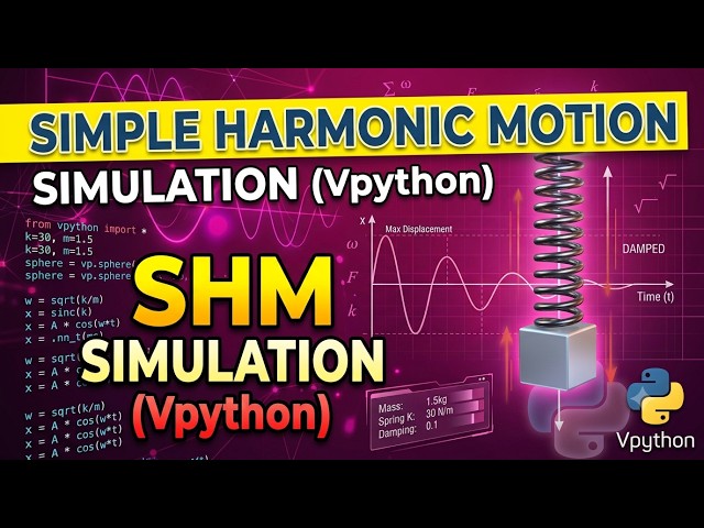 Simple Harmonic Motion Simulation (Vpython) l Different parameters l Python code