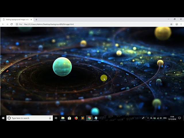 How to add background in basic HTML website or webpage | HTML website mai background kaise add kare