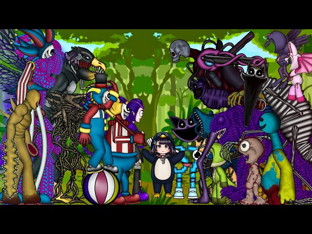Lily Love braids,The Prototype VS Partygoer, Bacteria,Gugugaga - Poppy Playtime Chapter 5.