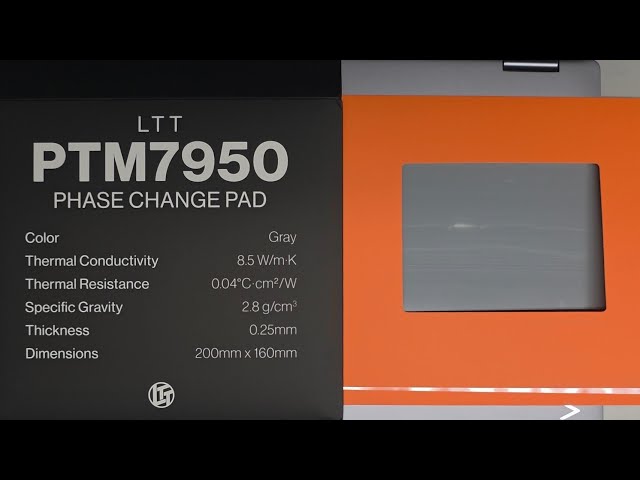 LTT Linus Tech Tips PTM7950 Phase Change Pad CPU GPU Thermal Paste Alternative Unboxing Quick Look