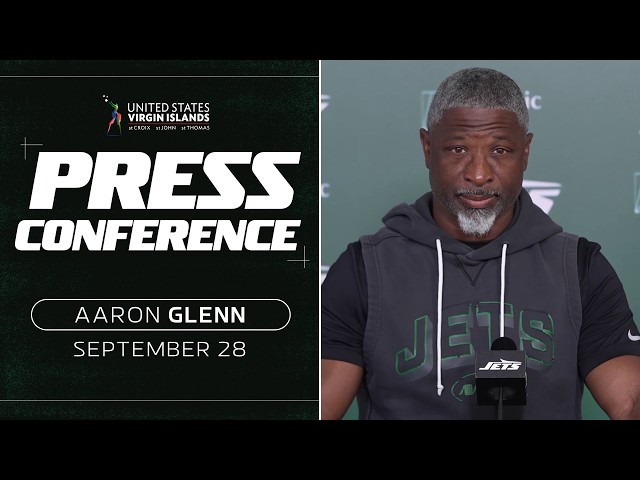 Aaron Glenn Press Conference (9/28) | Week 4 | New York Jets