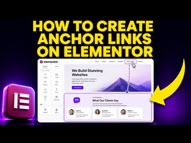 How to Create Anchor Links on Elementor (FAST & EASY)