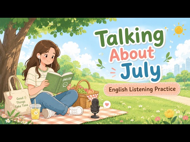 Talking About July in English | Easy English Podcast