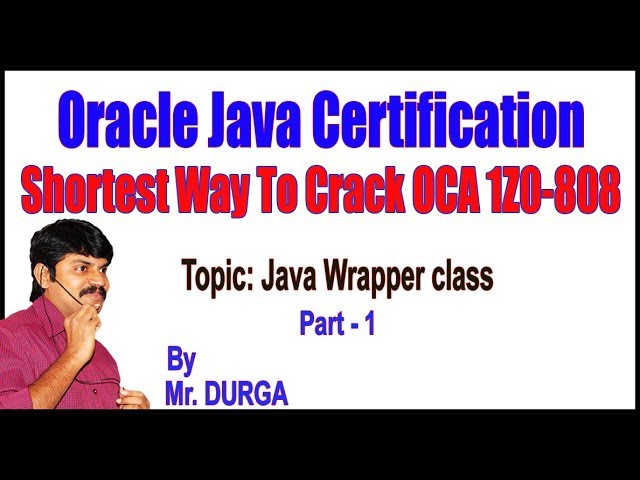 Java tutorials || Java Wrapper class  Part - 1|| by Durga Sir