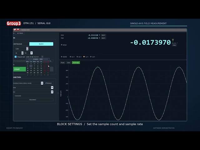 Group3 Digital Teslameter DTM151 Python GUI Presentation