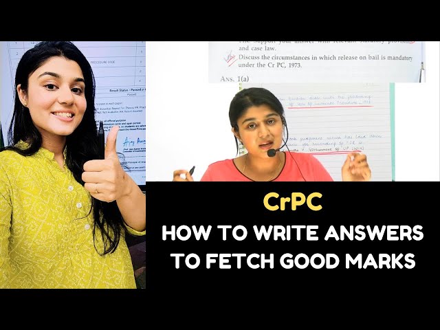How to Attempt CrPC Paper | CrPC Answer Writing for Semester Exams | Preliminary Inquiry