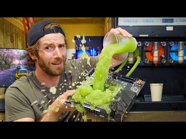 I Cooled my PC with a SLUSHIE MACHINE