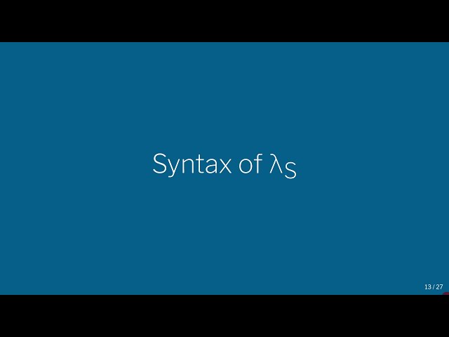 CS450   S21   17   03  Syntax of Lambda S