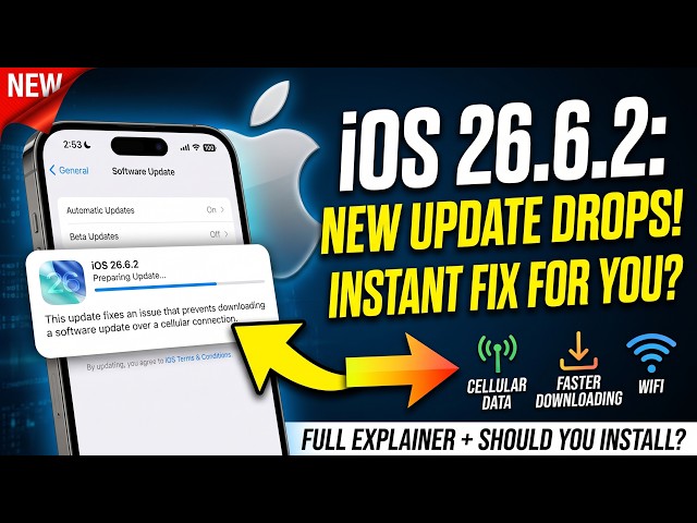 iOS 26.6.2 JUST Released! 🚨 BIG Bug Fix Update You Need to Know About!