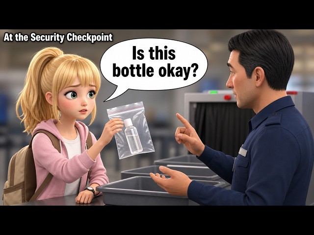 🛂 Going Through Airport Security: What the TSA Officer Says | Slow and Easy English