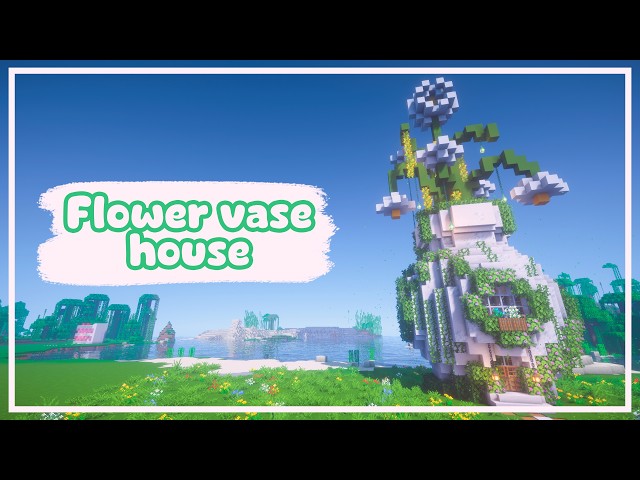 Giant Flower Vase House | Minecraft Tutorial 🌼