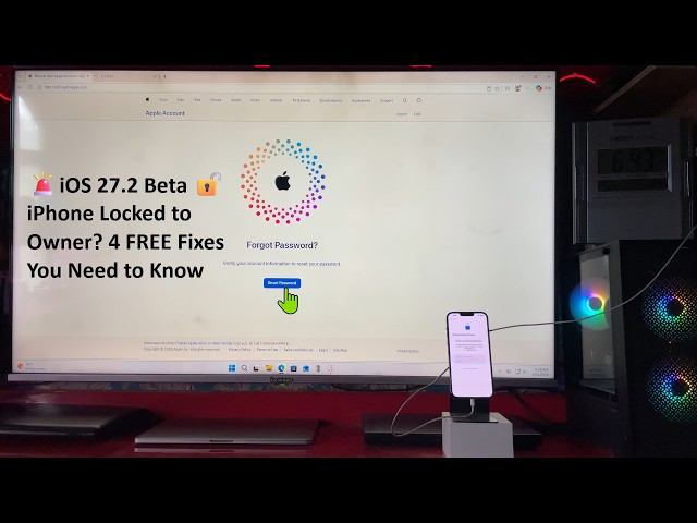 🔥iPhone LOCKED TO OWNER?🔓4 FREE Fixes Permanently  Without Jailbreak | iOS 27.2 Beta (2026)✅