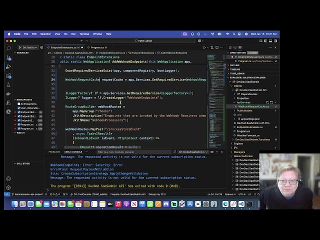 Admin Backend - Caching webhook requests as they arrive