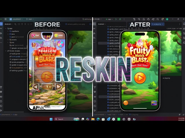Game Reskin using Android Studio