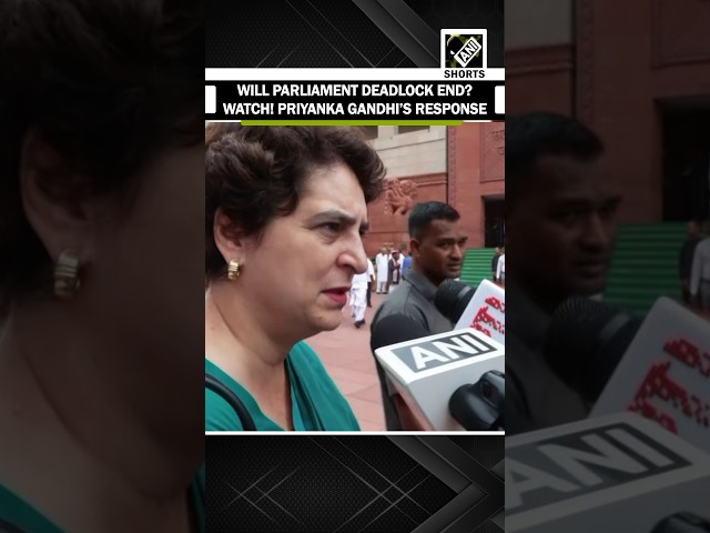 Must Watch! Congress MP Priyanka Gandhi said this as deadlock continues in parliament