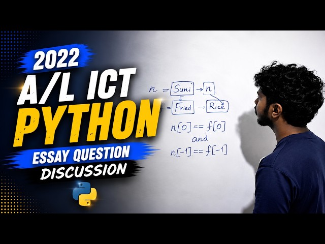 2022 A/L Python | Past Paper Discussion | Sasindu MAPA