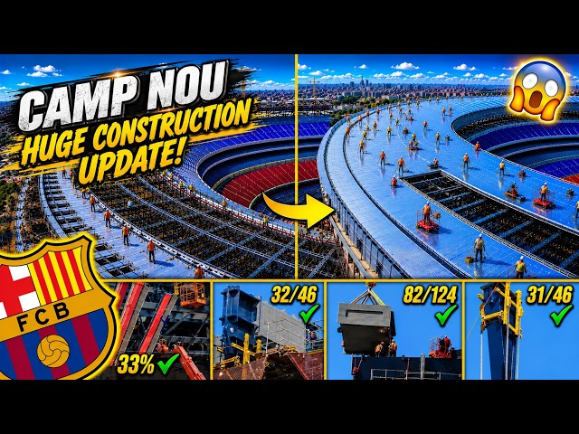 Camp Nou Is Changing Every Day! Incredible Construction Progress