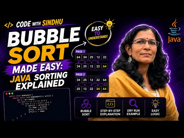 Bubble Sort Made Easy: Java Sorting Algorithm Explained