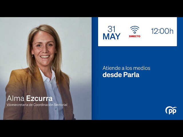 Alma Ezcurra atiende a los medios desde Parla