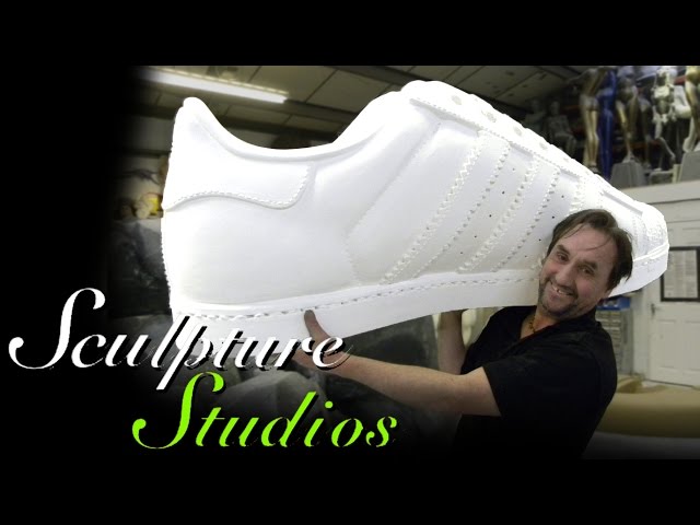 Adidas Polystyrene / Styrofoam Shoe by Sculpture Studios