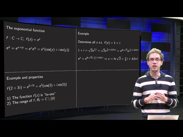 The exponential function - introduction and properties