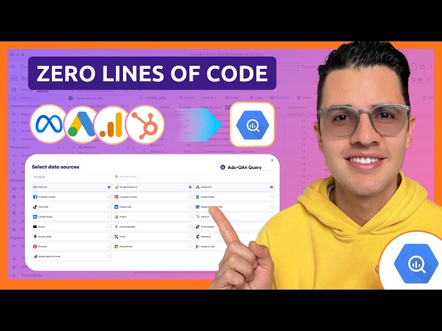 🔥 How to Select and Blend mulitple Data sources in BigQuery (No Code)