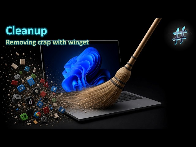 Remove pre-installed software with Winget